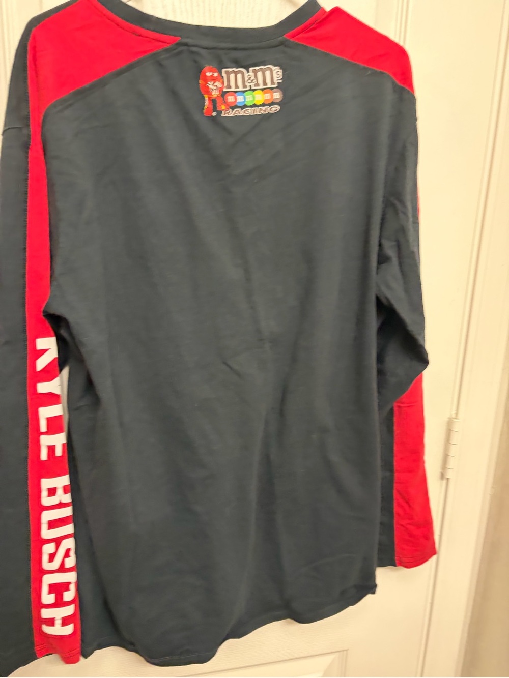 Chase Authentics M&M's Racing Long Sleeve Shirt - Navy and Red